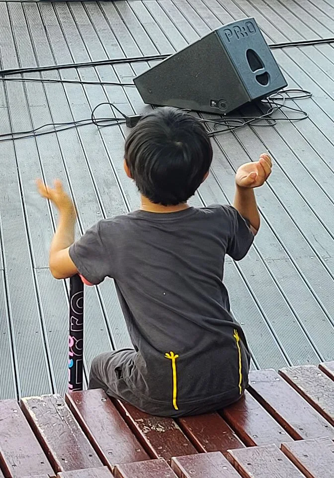 밴드 야외공연 건반연주 교육 현장 - 나눔경영컨설팅 김종혁 강사