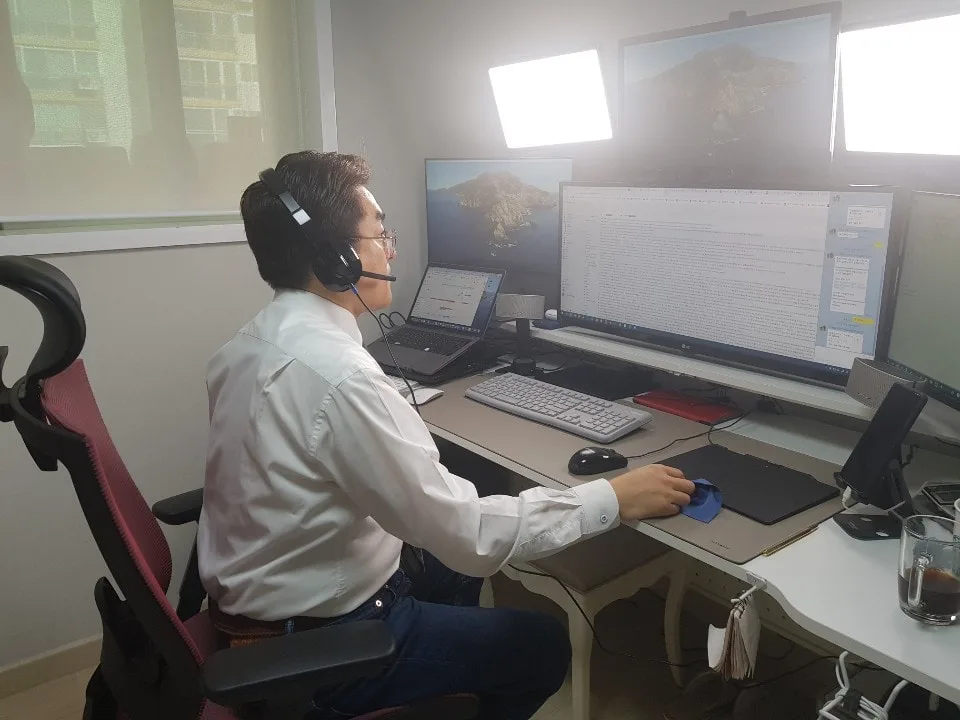 안산시 사회적경제지원센터 비대면 원격 교육 현장 - 나눔경영컨설팅 김종혁 강사