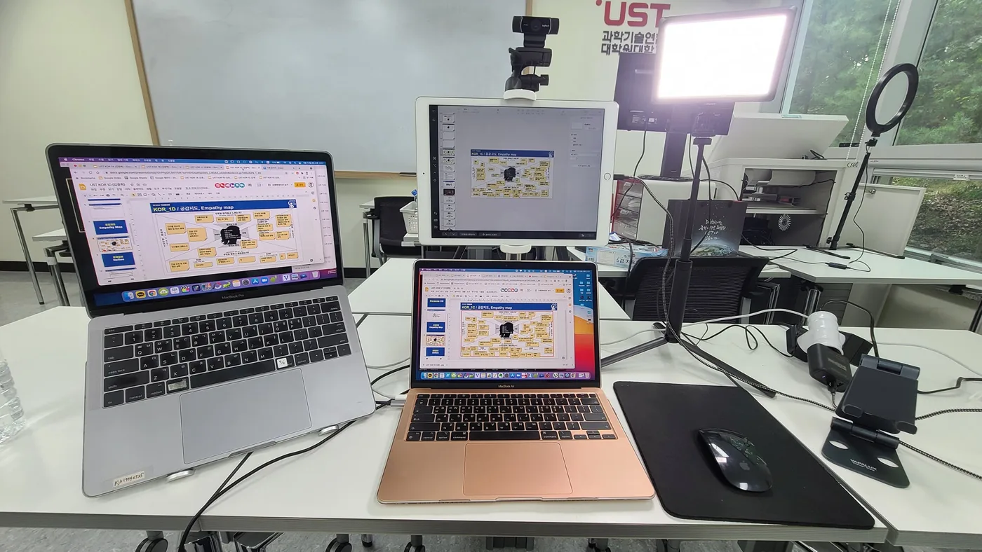 UST (한국과학기술연합대학원대학교) 디자인씽킹 워크샵 교육 현장 - 나눔경영컨설팅 김종혁 강사